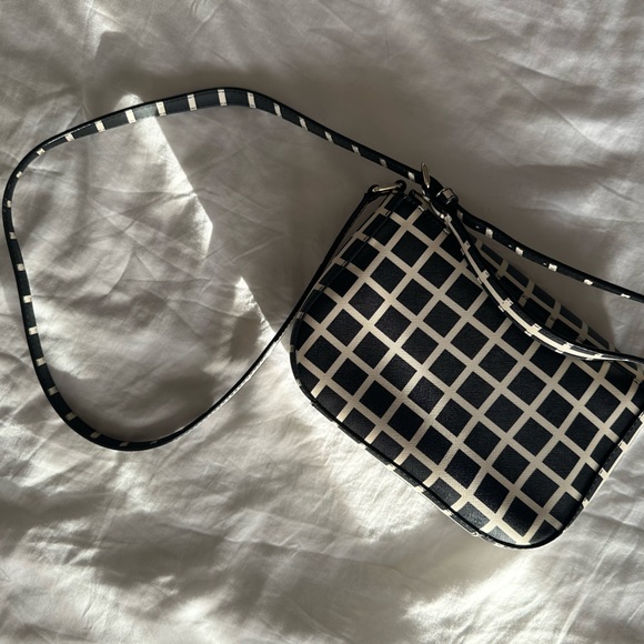 Kate Spade New York Checkered PVC Crossbody Bag - Picture 4 of 5